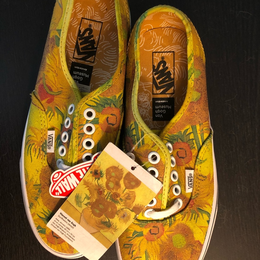 🌻NWT Vans x Van Gogh Museum Sunflowers sz 8.5🌻
